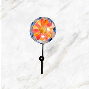 Mosaic Flower Wall Hook